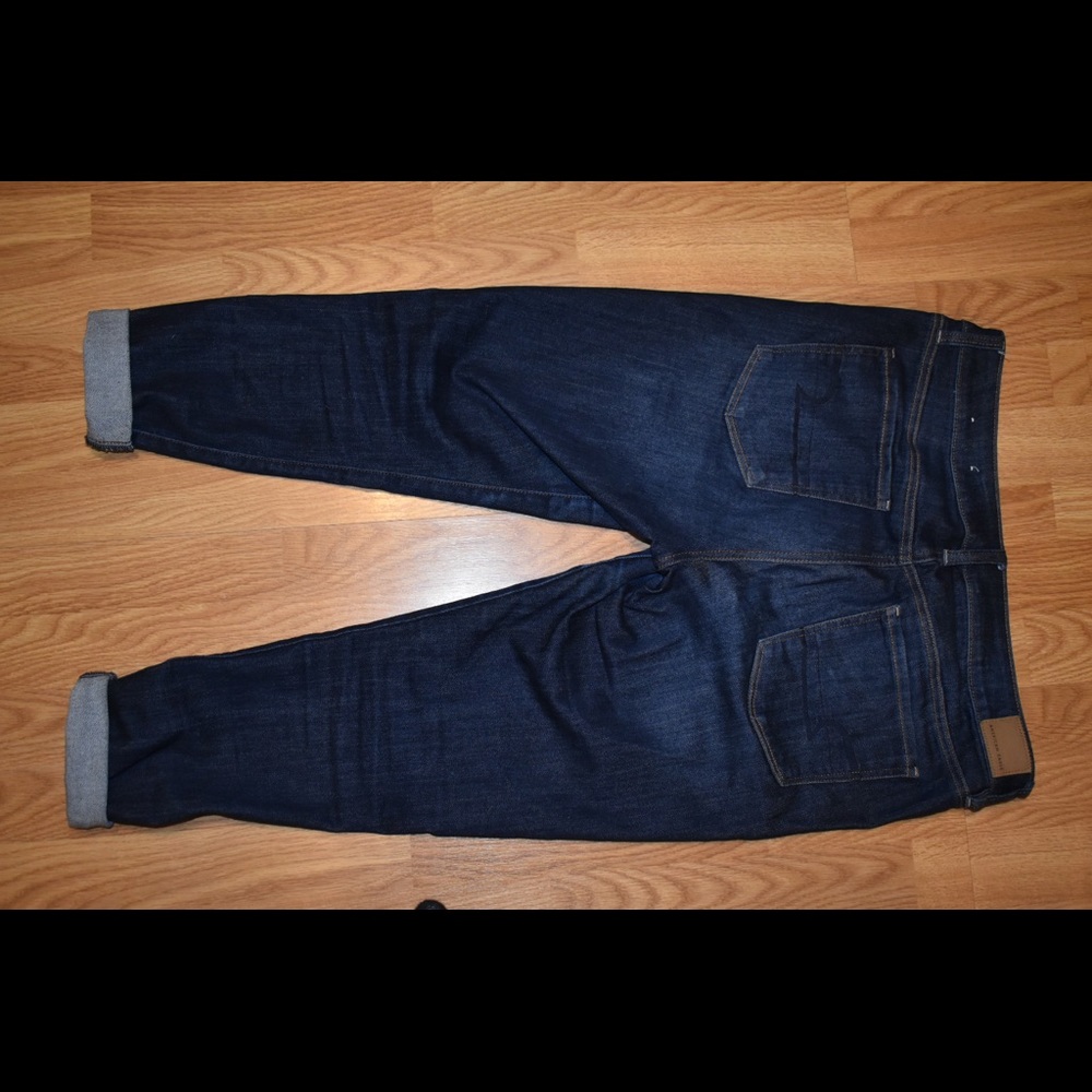 Dark blue jeans capris American eagle jeans